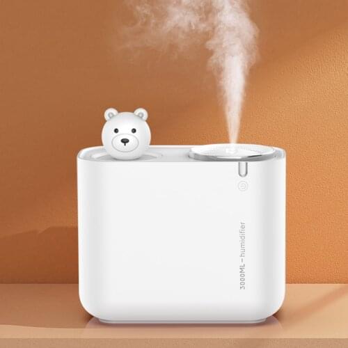 3000ML USB Air Humidifier Electric Oil Aromatherapy USB Ultrasonic Mist Maker Air Diffuser with Colorful Lights for Home Office