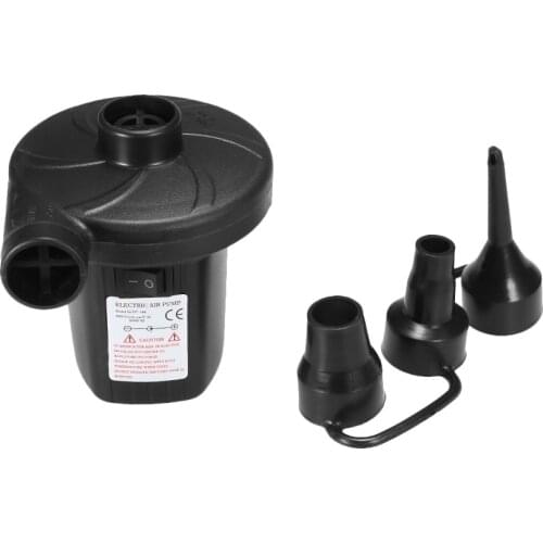 Car Tyre Inflatable Pump Electric Air Pump Air Mattress Camping Airbed Portable Inflatable Boat Pump with 3 Nozzles