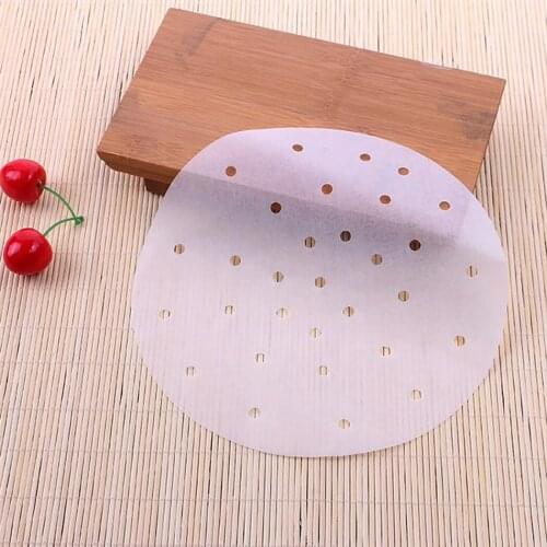 100PCS 9'' Parchment Paper Steamer Paper Liner Baking Sheet Air Fryer Parchment Paper Non-Stick Baking Paper BBQ Paper