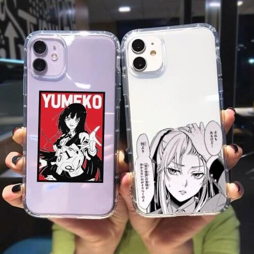 Japanese Anime Kakegurui Jabami Yumeko Phone Case For iPhone X 11 12 Pro Max XS 8 7 SE20 XR Plus Clear Soft Silicone Cover Shell