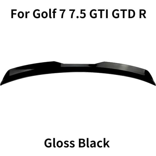 For Volkswagen Golf 7 7.5 GTI GTD R 2013-2020 Carbon Fiber Style Rear Roof Spoiler Wing Exterior decoration Trunk Spoiler ABS