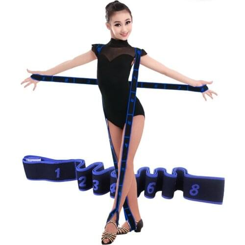 80cm Gymnastics Latin Training Bands Pilates Kids Yoga Stretch Resistance Bands Fitness Elastic Exercise Pull Rope Children