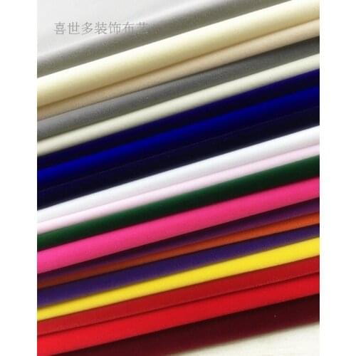 Customized thickening light flocking background cloth white black velvet 1.5 m wide flocking cloth