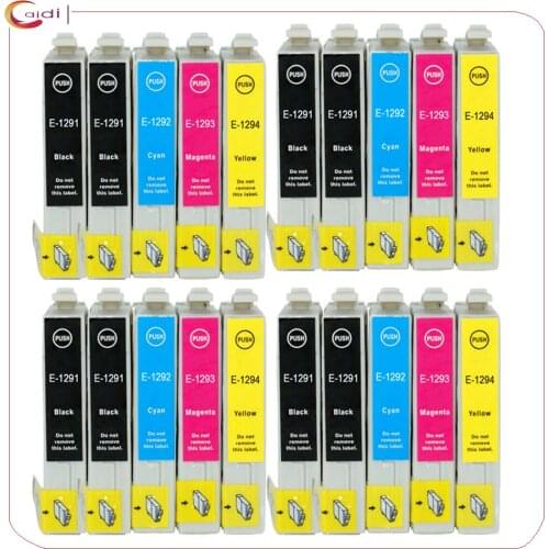 20 PCS Compatible T1291 T1294 T129 E-1291 Ink cartridges for Epson Stylus SX235W SX-235W SX 235W printer inkjet cartridge