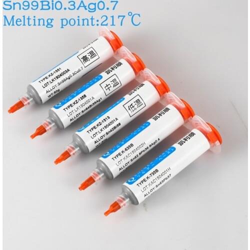 KELLYSHUN KZ-1551 50g Environmentally Friendly Lead-free High Temperature Soldering Paste Flux Paste For PCB Weldng Flux