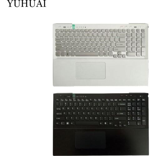US laptop keyboard for Sony SVS15 SVS151100C SVS15118ECB SVS15118ECW Palmrest Upper cover 025-111A-2363 025-101A-2363 keyboard