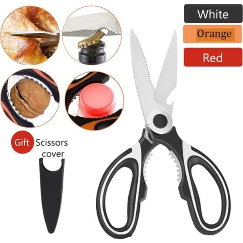 Kitchen shear Multi-functional Stainless Steel Poultry Kitchen scissor Bottle opener Bone Cutter Cook Tool shear cut