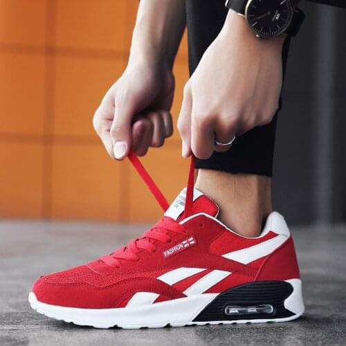 Summer Shockproof Man Sneakers Women Running Shoes for Men Damping Sport Shoes Men Sports Shoes Air Red Athletic Brands E-997