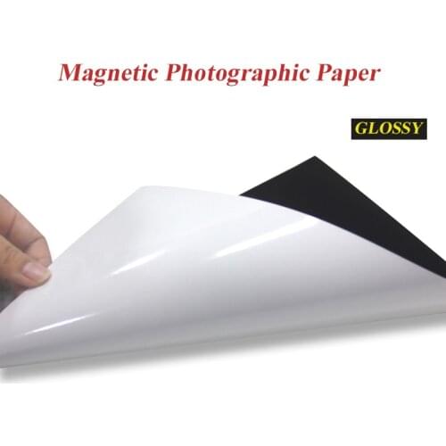 Magnetic photographic paper A4 4R magnetic paste inkjet printing photo paper glossy stickers diy fridge magnet