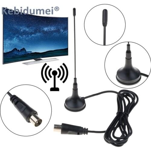 Kebidu Mini TV antenna for digital tv DVB-T/T2 5DBi Indoor For tv box smart tv Aerial HDTV Easy To Install