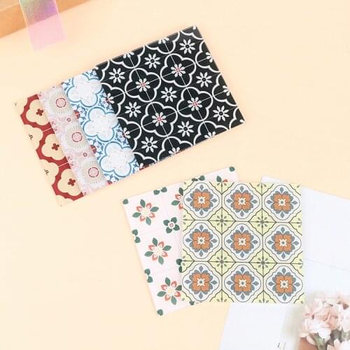 1:12 Dollhouse Miniature Vintage Acrylic Floor Tiles Wall Decal Room Floor Home Decor