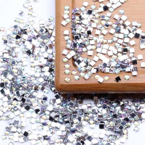 Many Sizes 1g Various Shapes Crystal AB Acrylic Flatback Rhinestone Nail Art Beads Eye Makeup Gems Sparkling Jewelry Accessories