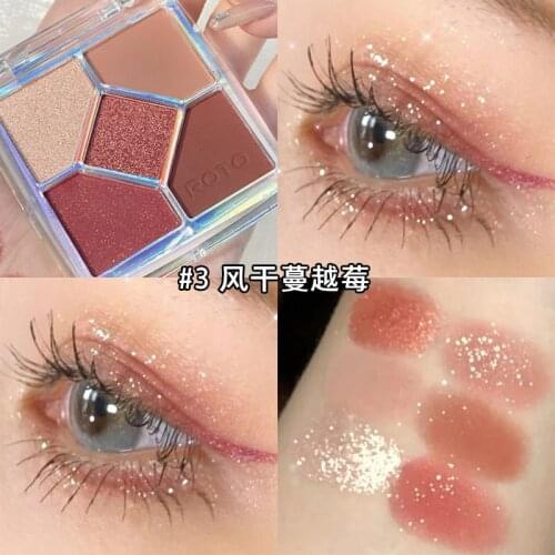 5 Colors All Matte Eyeshadow Palette Eyeshadow Primer Waterproof Glitter Nude Eye Pigment Matte Shimmer Shine Eye shadow Powder