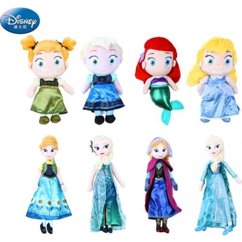 Disney Frozen Elsa Anna Princess plush toys Cartoon Olaf Kristoff dolls Kids girls Birthday Gift