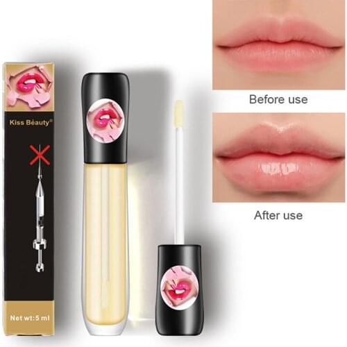 Transparent Lip Gloss Lip Plumper Moisturizing Repairing Lip Oil With 100% Vitamin E & Honey Nourish Lipstick Lip Care