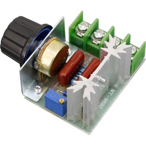 AC 220V 2000W Voltage Regulator Scr Dimming Dimmers Motor Speed Controller Thermostat Voltage Regulator