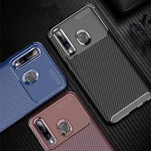 Luxury Carbon Fiber Bumper Case For Honor 20 Lite MAR-LX1H Shockproof Phone Case For Huawei Honor 10i 20i 10 Lite Cover Coque