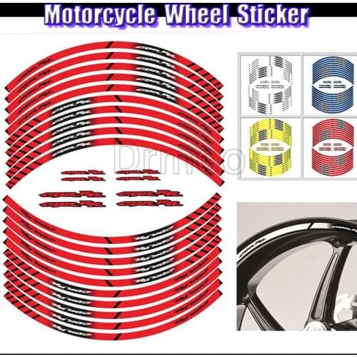 Motorcycle Wheel Reflective Rim Stripe Tape Motorbike Decal Styling Stickers For Honda CBR600RR CBR1000RR CBR500RR CBRRR
