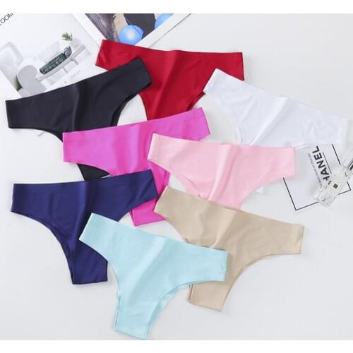 Seamless Panty Set Underwear Female Low-Rise Panties Briefs Thong Women Sexy Lingerie Fashion Ladies Comfort Intimates Underpant
