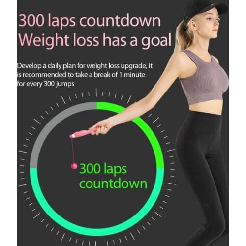 Smart Skipping Electronic équipements fitness portable Cordless Smart Rope Jump Crossfit Burning Calorie Indoor Jumping Rope