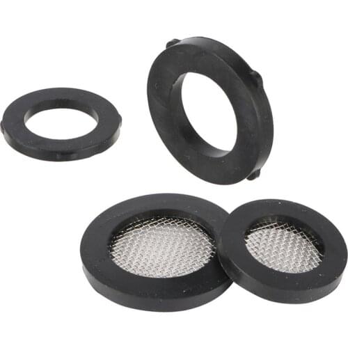 Seal O-Ring Hose Gasket Flat Rubber Washer With Filter 40 Mesh Net for Faucet Grommet 1/2“ 3/4" Rubber Gaskets Garden irrigation