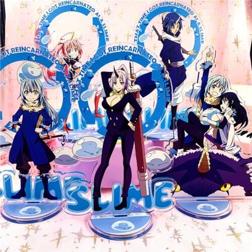 That Time I Got Reincarnated as a Slimes Acrylic Stand Model Toys Anime Figure Plate Holder Desk Decoration Doulb Side
