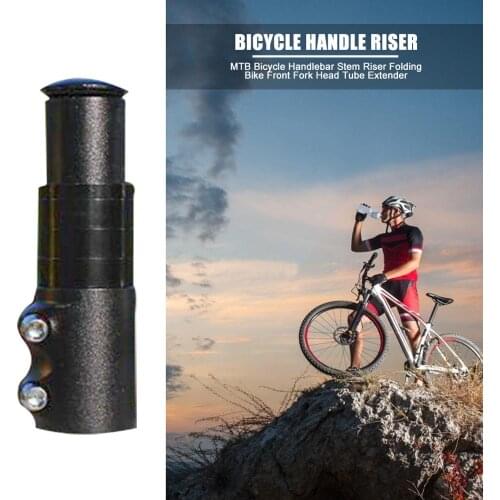 Mountain Bicycle Handlebar Stem Riser Aluminum Alloy MTB Folding Bike Front Fork Head Tube Extender Riding Cycling Accessories