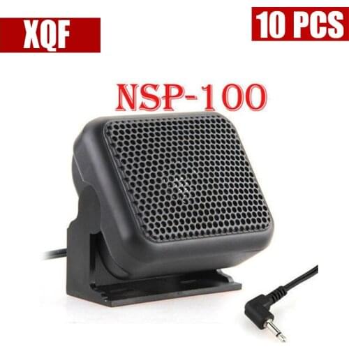 XQF 10PCS Mini External Speaker Microphone NSP-100 for Kenwood Yaesu ICOM Ham Radios