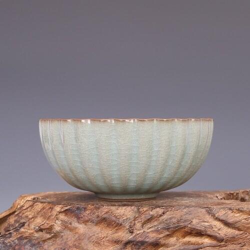 2 Antique SongDynasty porcelain bowl,Azure glaze bowl,Hand-painted crafts,Collection&Adornment