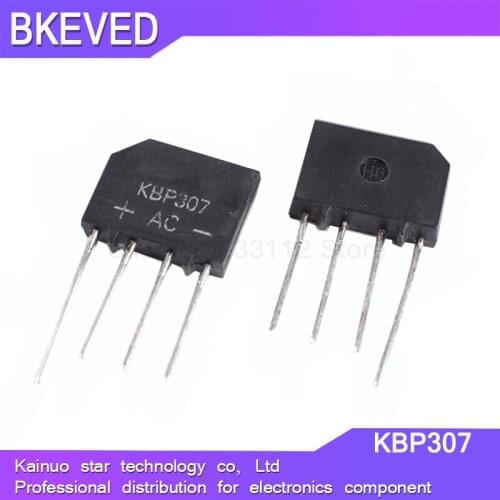 20PCS KBP307 KBP 307 3A 700V Flat bridge KBP307 bridge rectifier new and original IC