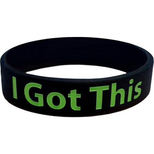 300pcs Motivational Gifts I Got This Silicone Bracelets Rubber Wristbands Free Shipping by DHL
