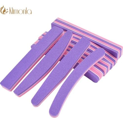 5/10pcs Emery Board Double Sided Nail Files 100/180 Grit for Manicure Pedicure Polishing Sponge Block Nail Care File Buffer Tool