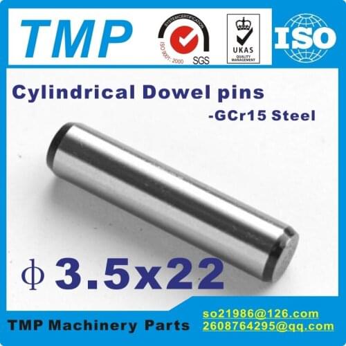 50 pieces/Lot 3.5x22mm Locating Pins/Dowel pins/Cylindrical position pins For Mechanical Uses-Material:Hard Steel GCr15