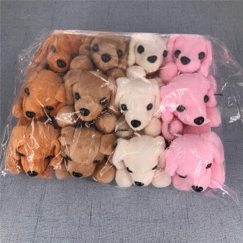 Size 12CM Pink Animal Toy , Stuffed Soft Doll , Keys Pendant Toy