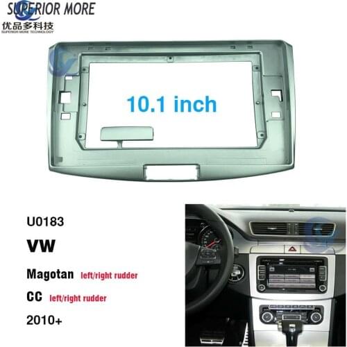 2 din 10.1 inch car radio Fascias for VW Magotan CC 2010 Dashboard Frame Installation dvd gps mp5 android Multimedia player