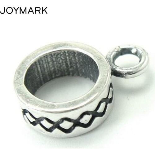 Vintage 925 Silver Spacer Beads With Jump Ring Sterling Silver Pendant Charm Connectors DIY Jewelry Accessories SP-CZ029