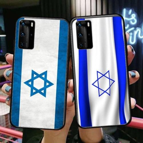 Israel flag Phone Case For Huawei P40 p30 P20 10 9 8 Lite E Pro Plus Black Etui Coque Painting Hoesjes comic fas