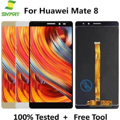 For Huawei Mate 8 LCD Display Touch Screen Digitizer Assembly Replacement Parts + Tools For Mate8 NXT-AL10 6.0 Inch LCDs Screen