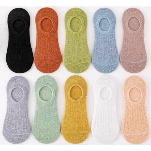 Harajuku Breathable Ankle Socks Women Solid Color Girls Student Comfortable Skateboard Sock Summer Cotton White Thin Mesh Socks