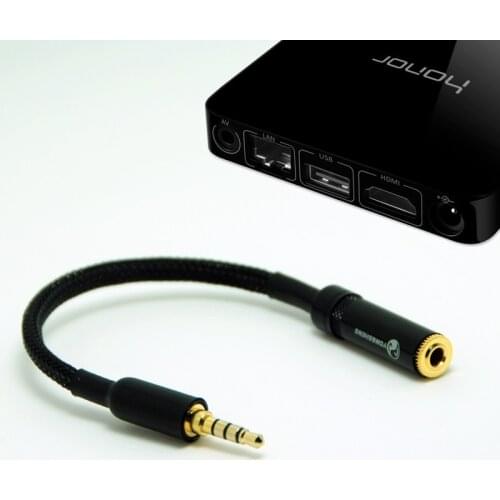 3.5mm to 3.5mm Male to Female Adapter Cable for Android TV Box Huawei Honor MediaQ M321 M330 EC6108V9 Connect Headset Speaker