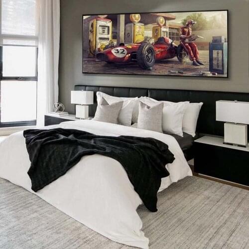 Ferrari Classic Car Poster Classic Racing Canvas Painting Wall Art Nordic Posters and Prints Wall Pictures for Living Room Decor