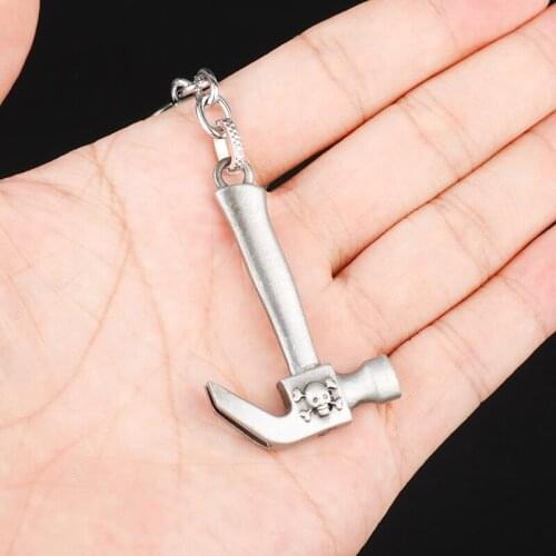 Mini Skull Hammer Key Chain Alloy Keychain Accessories Pendant Key Ring Charms Keychains for Ladies