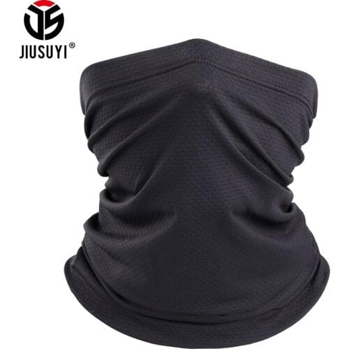 Summer Breathable Bandana Ice Cool Tube Scarf Cover Quick Dry Elasticity Neck Gaiter Running Face Mask Pipe Scarves Women Men