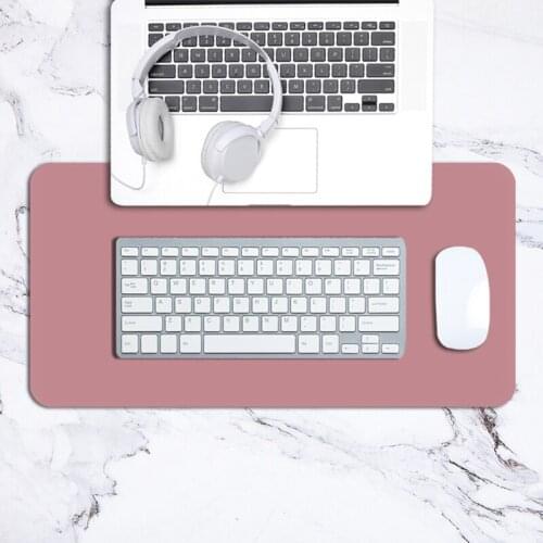 Multifunctional Office Desk Pad Ultra Thin Waterproof PU Leather Mouse Pad Double-side Writing Mat Computer Mousepad for