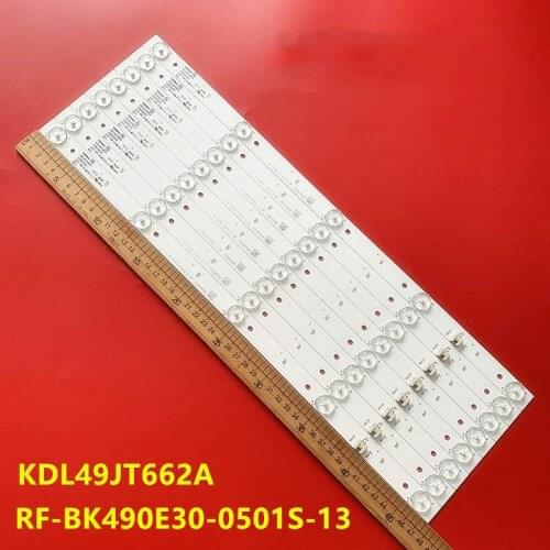 5SET LED backlight strip 5LEDS 8pcs 475mm For 49inch TV LED49GM1 LED49X7 49SK6200 KDL49JT662A RF-BK490E30-0501S-13