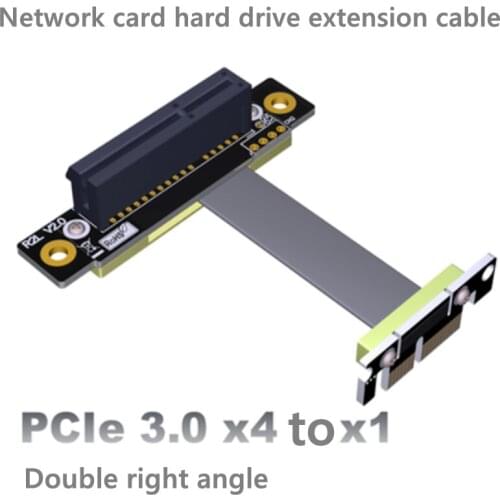 PCIe x1 x4 extender adapter jumper for audio,wireless LAN, usb cards pci-e 1x to 4x PCI-Express cables extension cable x4 female