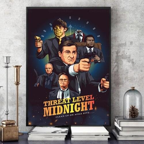 The Office Threat Level Midnight Characters Posters And Prints Wall Pictures For Living Room Nordic Decoration Home Decor
