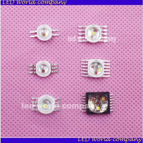 RGBW (RGB+W+Y+UV) 6W,9W,12W,15W,18W LED Lamp Emitter Diodes For Stage Lighting High Power LED 45mil Epistar LED Chip