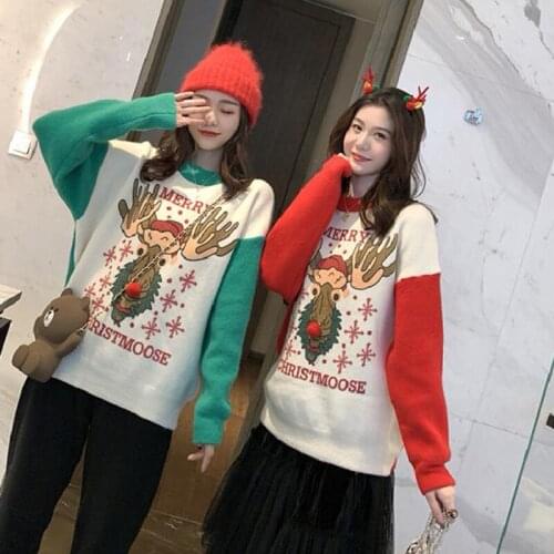 Christmas Woman Sweaters Pullover Women Sweater Long Sleeve Loose Sweater Autumn Winter 2020