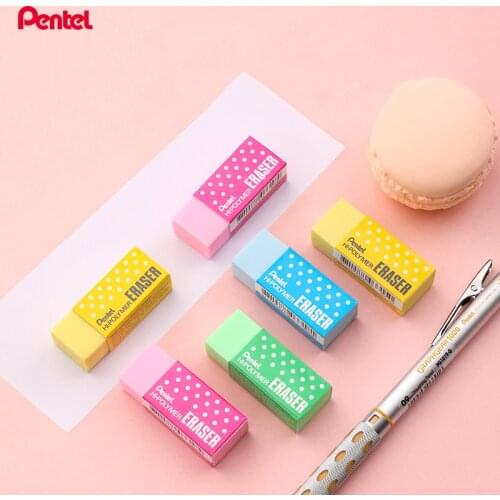 2Pcs Pentel Cute Eraser ZEH-05 Color Candy Children Students Drawing Pencil Test Special Eraser Non-Toxic Security 5Colors